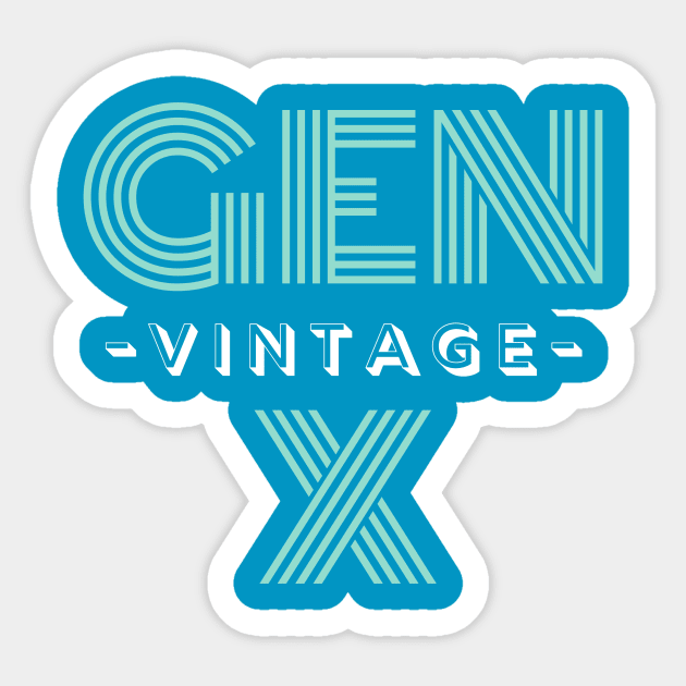 GEN X Sticker by Nerdywitch